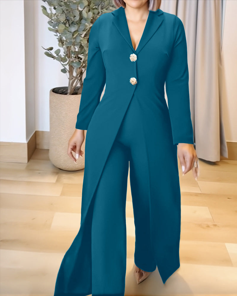 Stylish Wide-Leg Jumpsuit for Women | Comfortable & Versatile Fit - Jamota