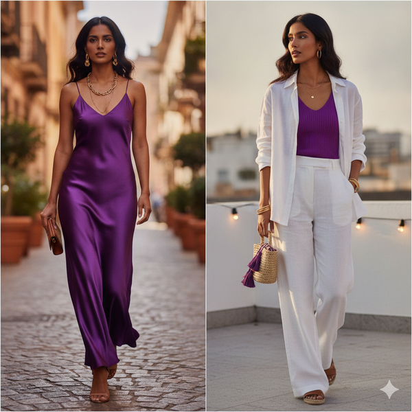 The Colours of Summer 2026: Regal Purple, Bold Primaries, and How to Wear Them - Jamota