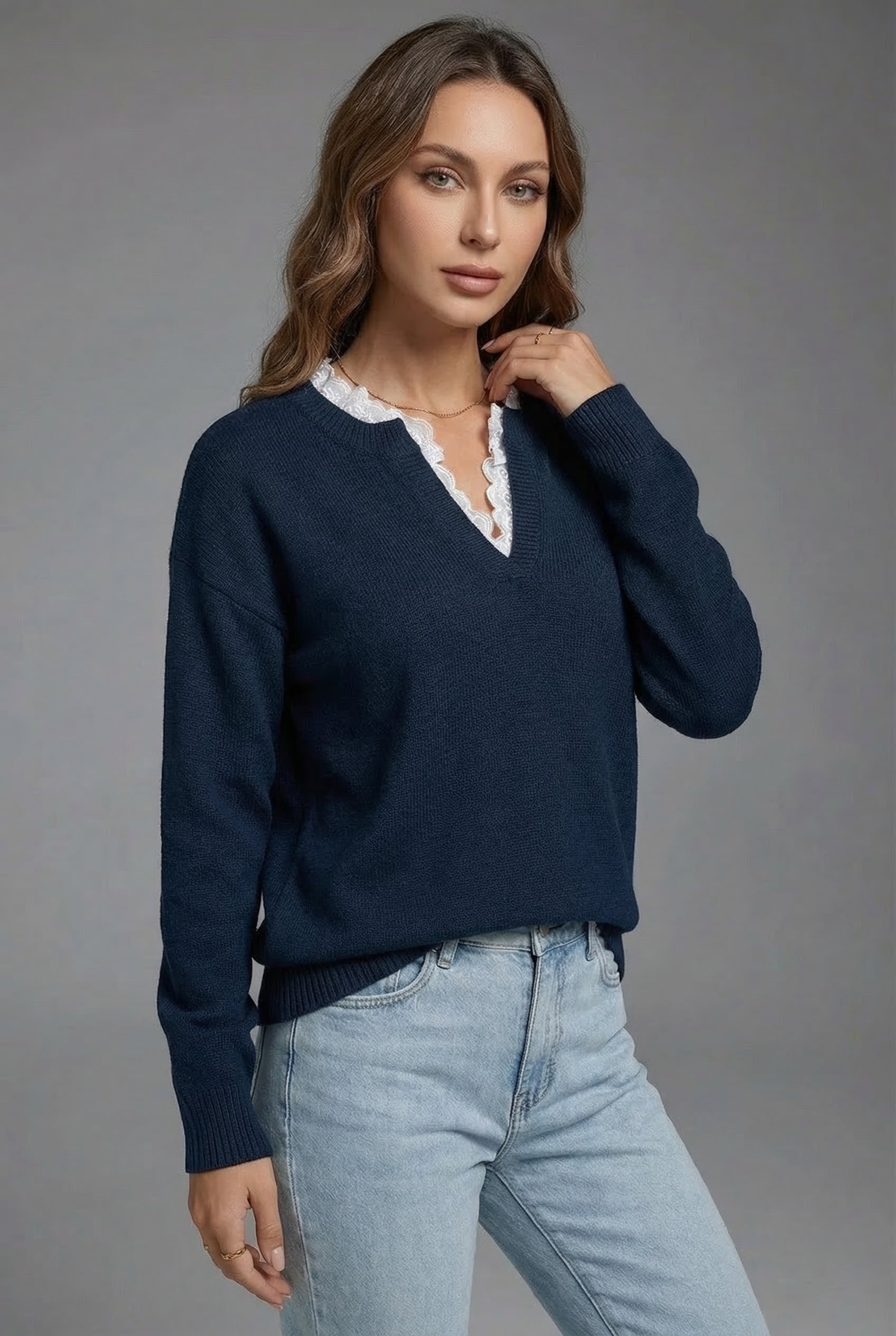 Elegant Feminine Blouse with Soft Fabric and Versatile Design - Jamota