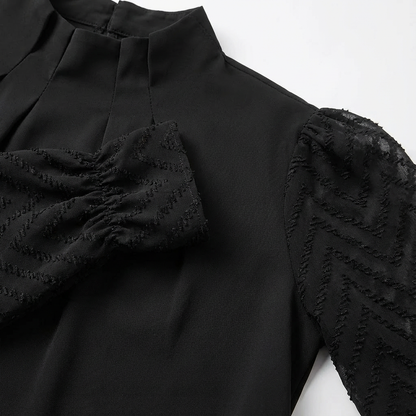 Elegant Long Sleeve Blouse with Soft Fabric and Flattering Fit - Jamota