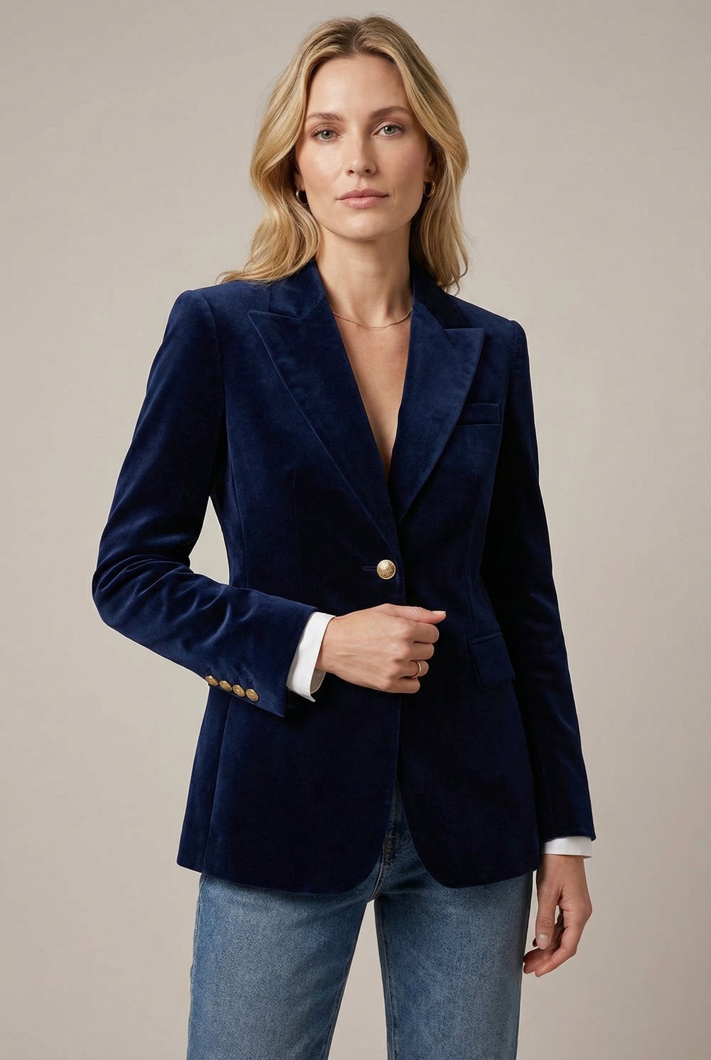 Elegant Structured Tailored Blazer | Professional Fit & Classic Design - Jamota