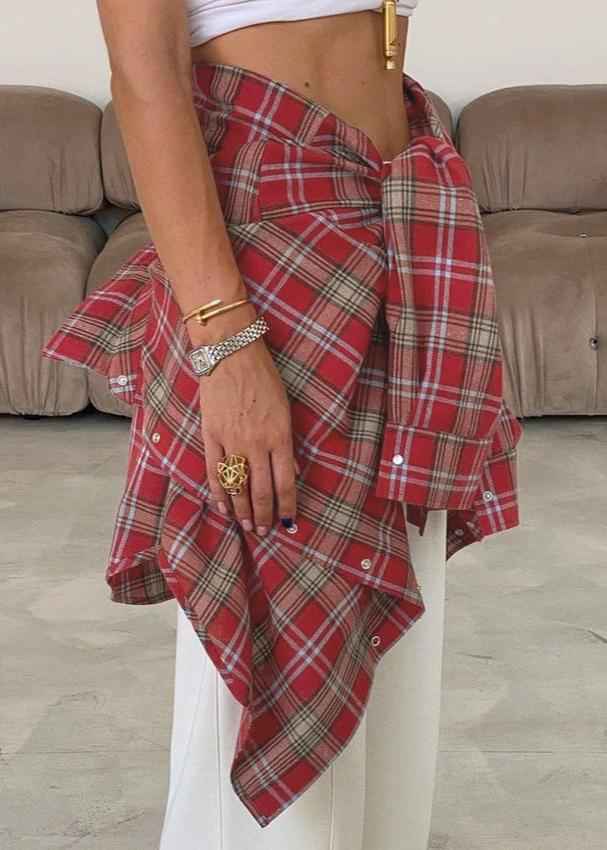 Stylish Relaxed Flannel Overshirt | Soft Fabric & Versatile Design - Jamota