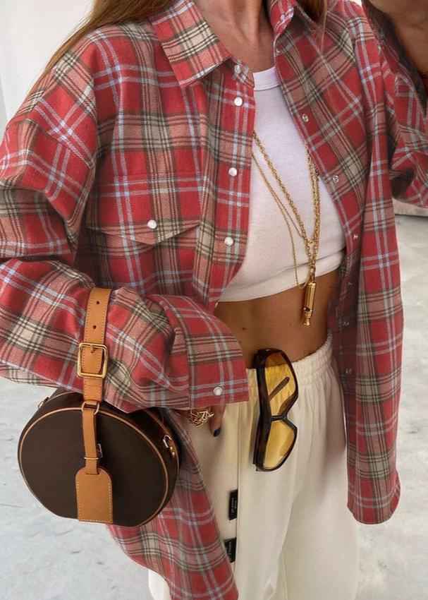 Stylish Relaxed Flannel Overshirt | Soft Fabric & Versatile Design - Jamota