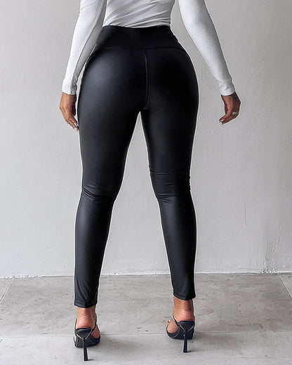 Chic Fleece-Lined Leggings for Women | Soft & Stretchy Comfort