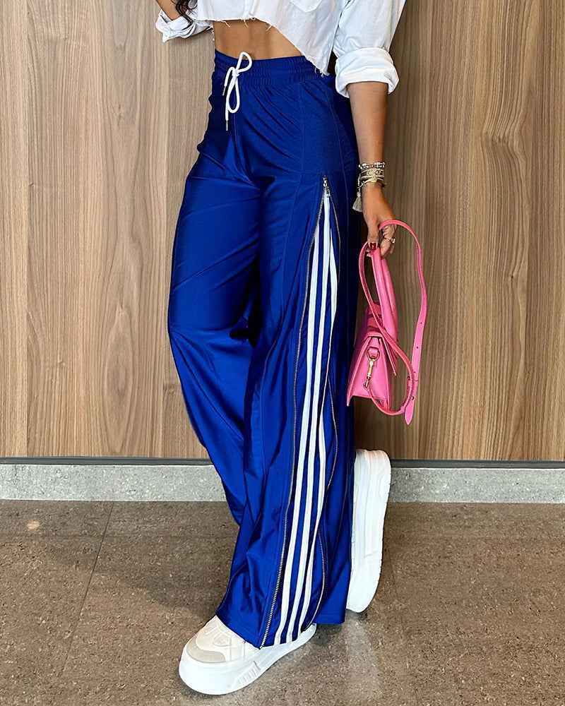 Stylish Casual Wide Leg Trousers for Women | Comfortable & Versatile - Jamota