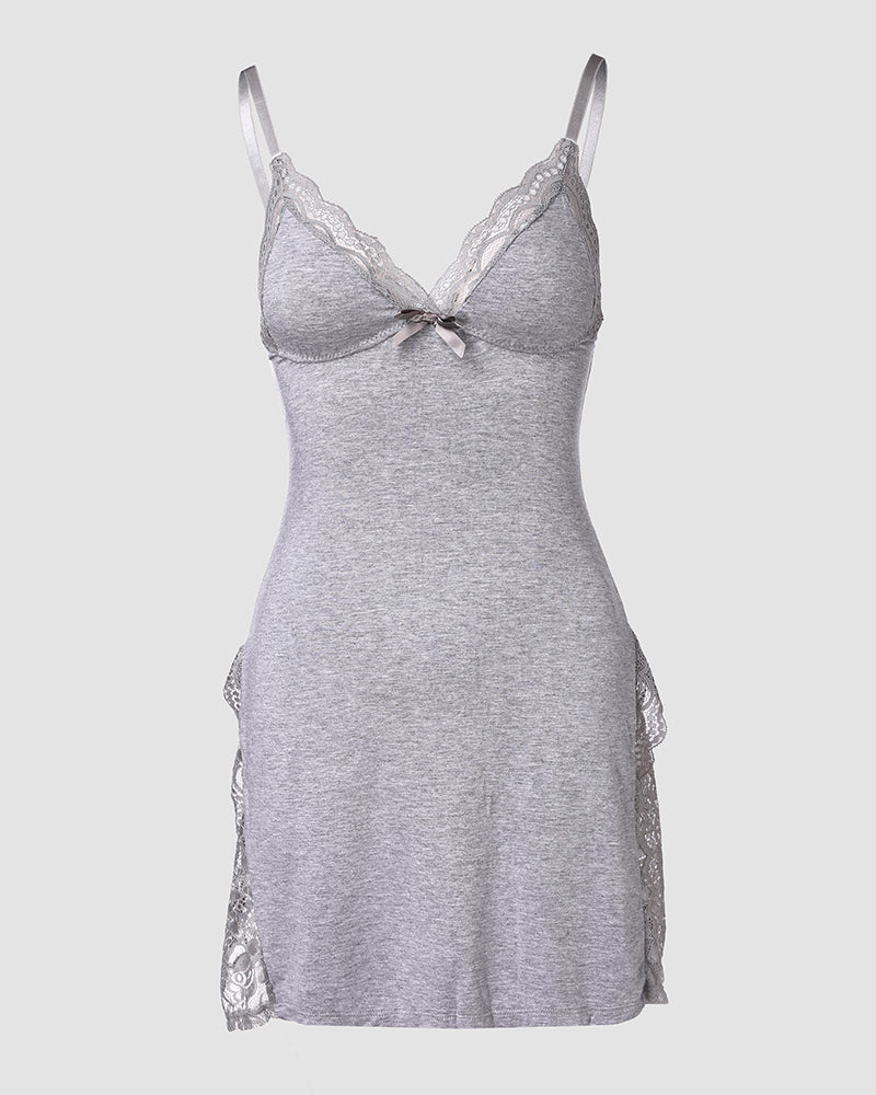 Lace Trim Cami Sleep Dress for Women | Adjustable Straps & Comfort