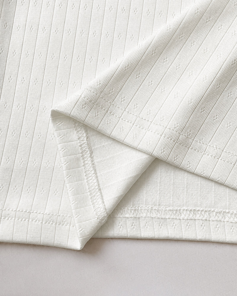 Elegant Women's Loungewear Set | Lace Trim & Soft Breathable Fabric - Jamota