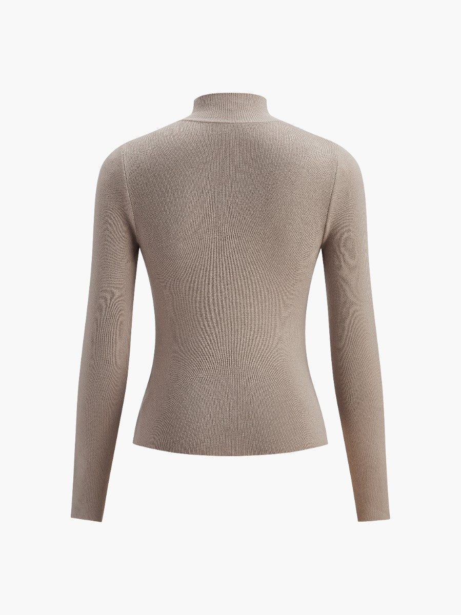 Stylish Comfortable Knit Sweater with Breathable Fabric and Relaxed Fi - Jamota