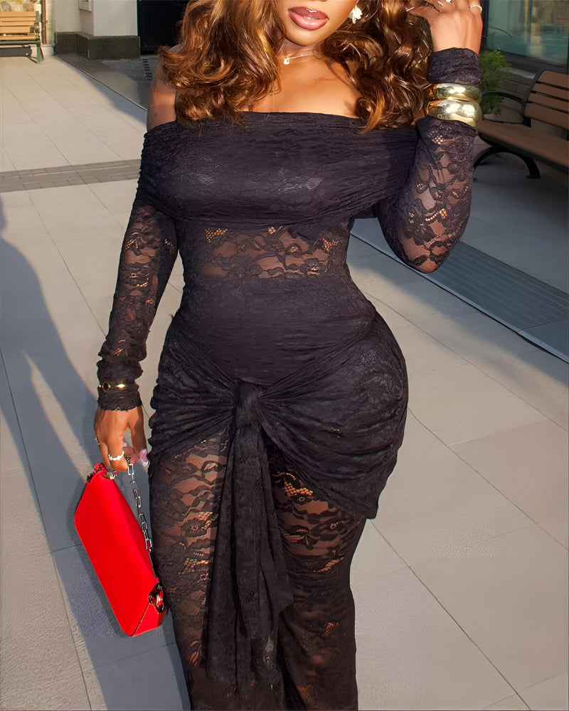 Elegant Black Lace Jumpsuit with Sleeveless Design and Flattering Fit - Jamota