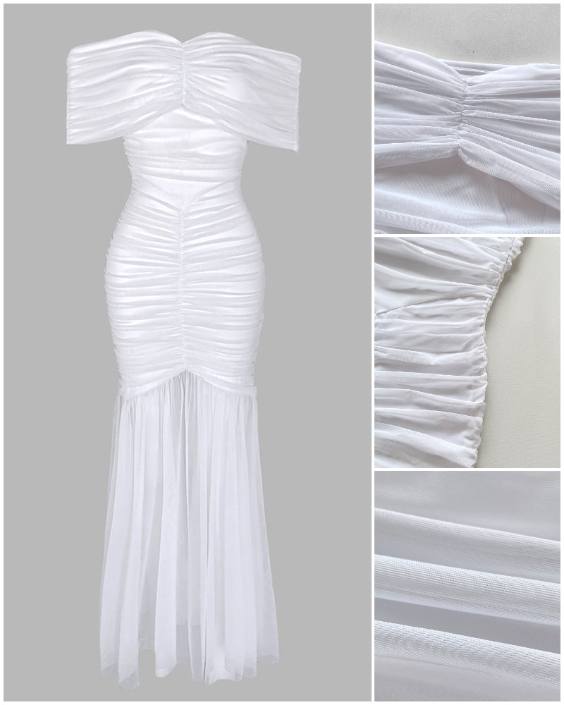 Elegant Slim Fit Evening Dress with Cap Sleeves and Knee-Length Hem - Jamota
