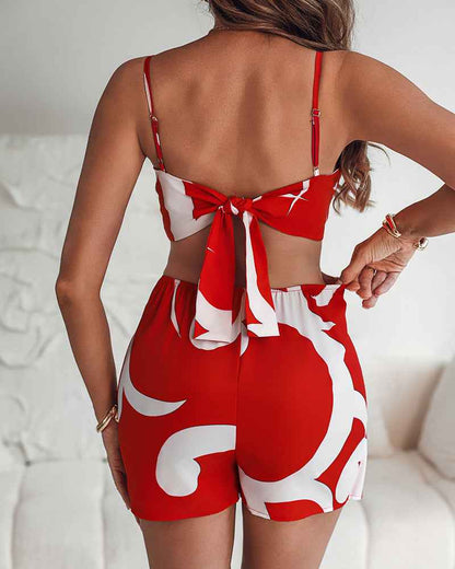 Stylish Floral Jumpsuit with Adjustable Straps & Pockets for Summer - Jamota