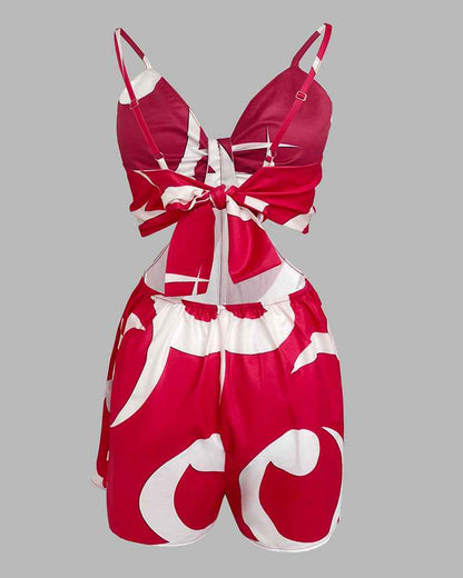 Stylish Floral Jumpsuit with Adjustable Straps & Pockets for Summer - Jamota