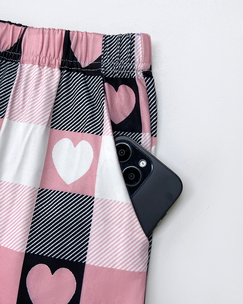 Floral Print Lounge Set | Soft Fabric & Pockets for Ultimate Comfort - Jamota