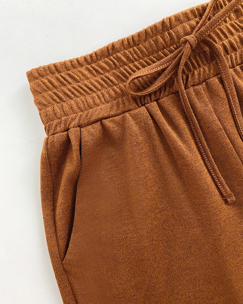 Comfortable Relaxed Wide Leg Pants with Soft Fabric and Elastic Waist - Jamota