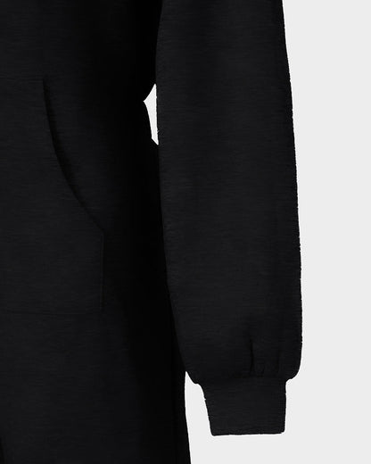 Trendy Hooded Cuffed Jumpsuit for Women | Soft Fabric & Adjustable Wai - Jamota