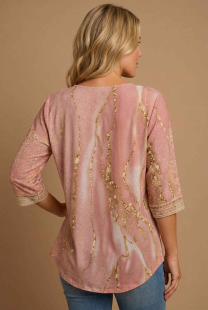 Elegant Ruffled Long Sleeve Blouse with Soft Fabric & Classic Fit - Jamota