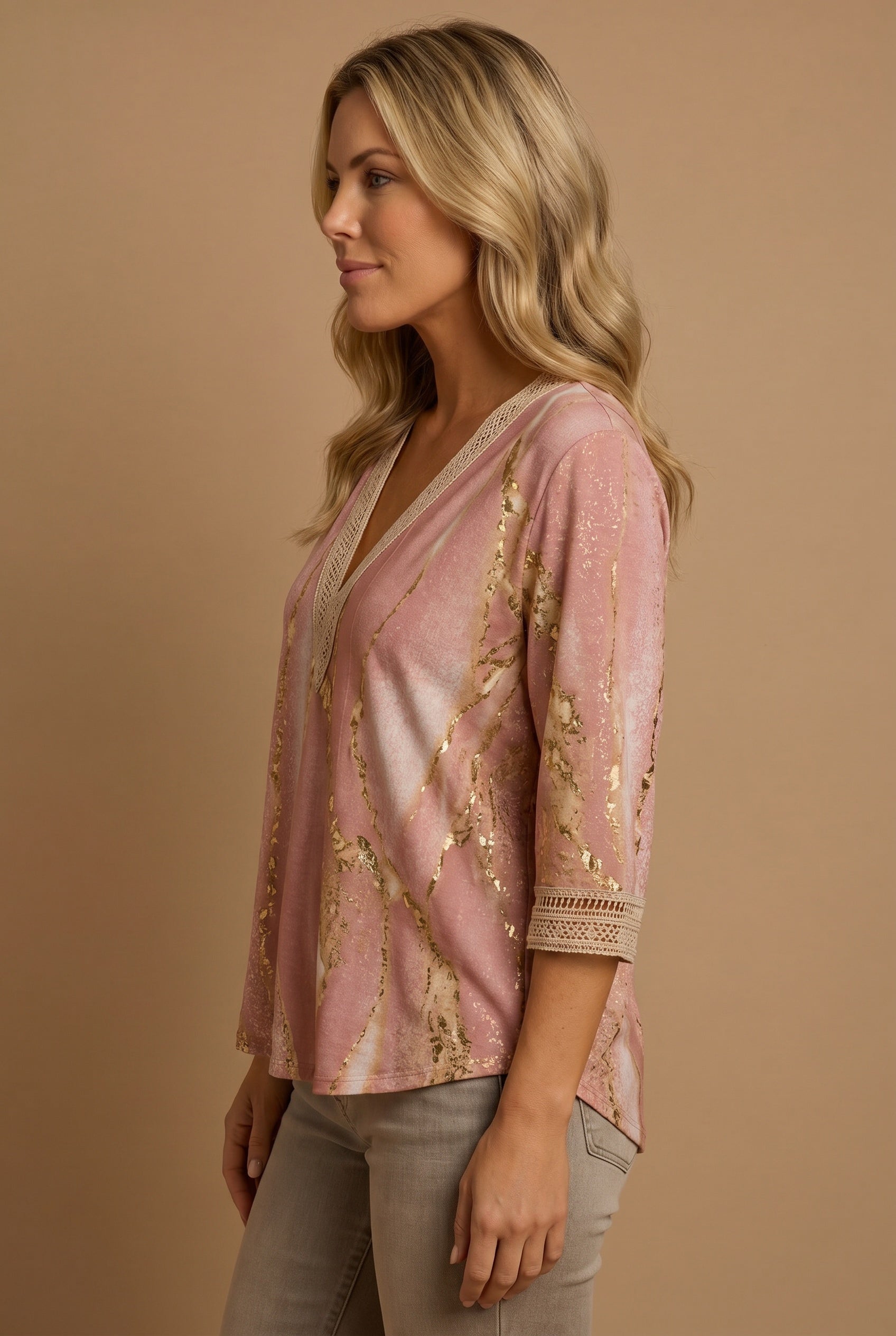Elegant Ruffled Long Sleeve Blouse with Soft Fabric & Classic Fit - Jamota