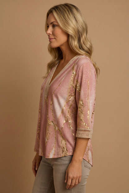 Elegant Ruffled Long Sleeve Blouse with Soft Fabric & Classic Fit - Jamota