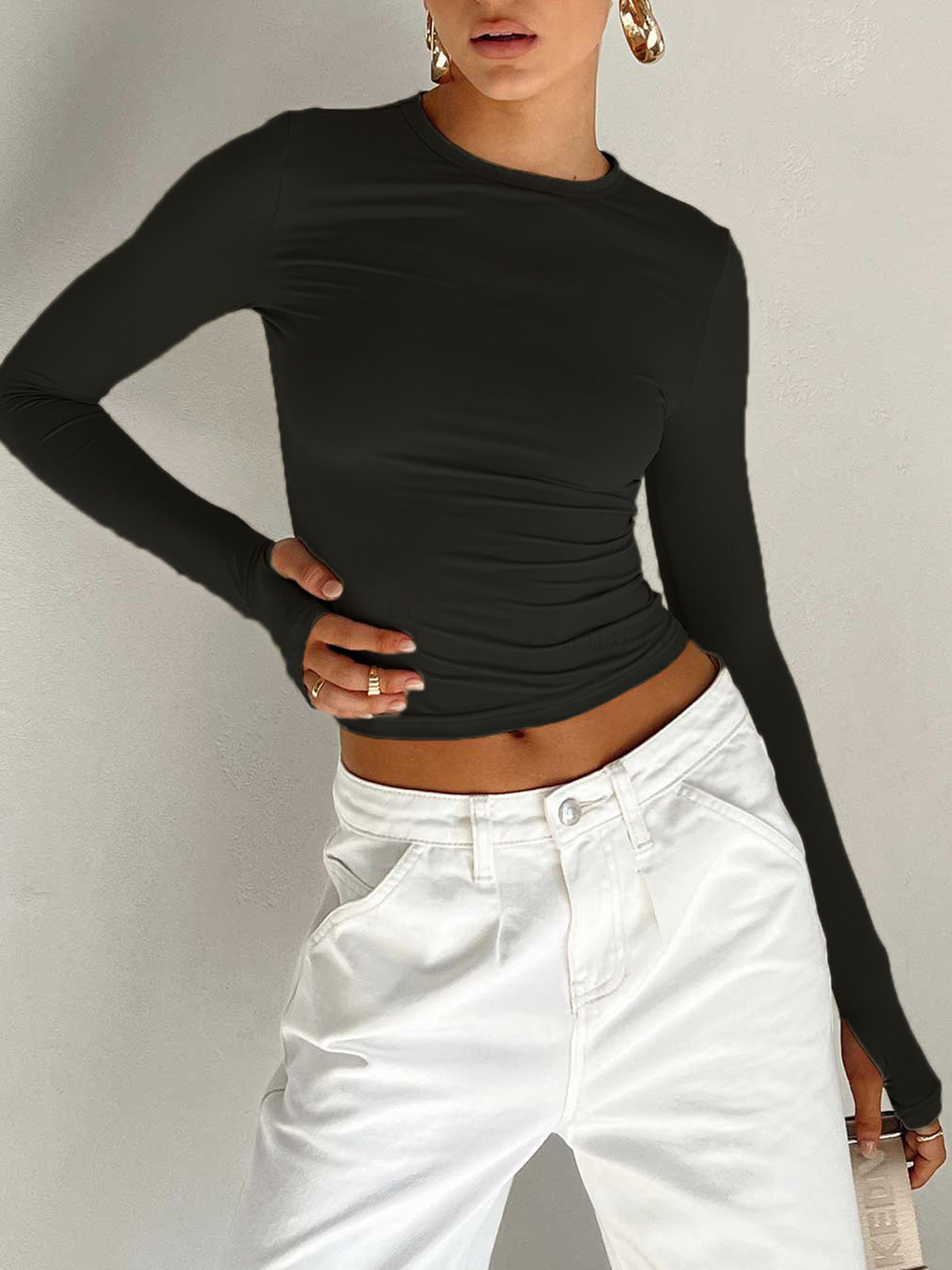 Modern Comfortable Crop Top with Breathable Fabric and Stylish Design - Jamota