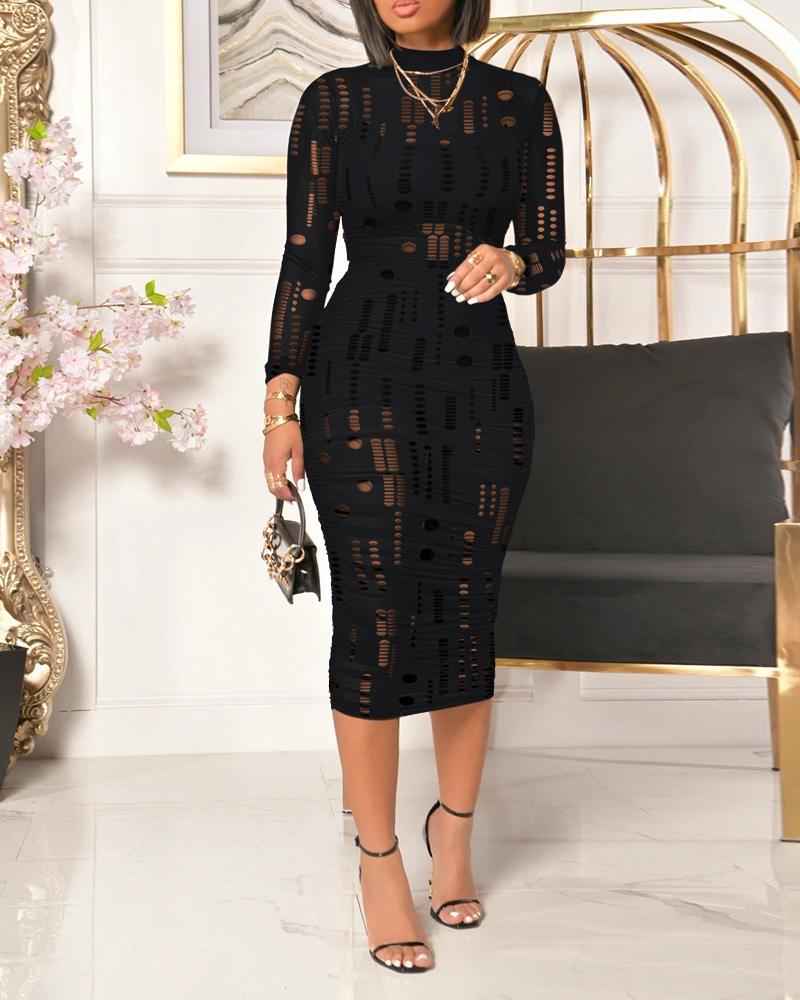 Stylish Bodycon Cocktail Dress with Sleeveless Design and Stretch Fit - Jamota