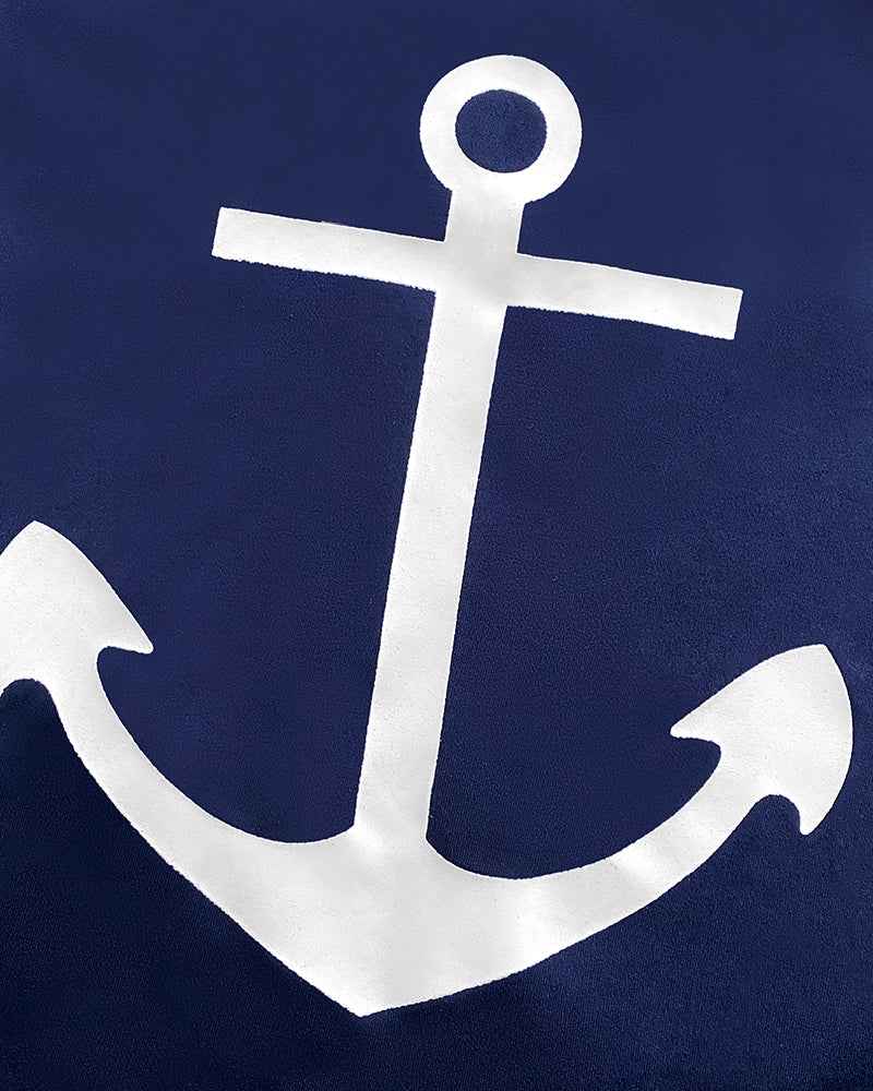 Nautical Dreams Women's Pajama Set | Soft Fabric & Anchor Design - Jamota