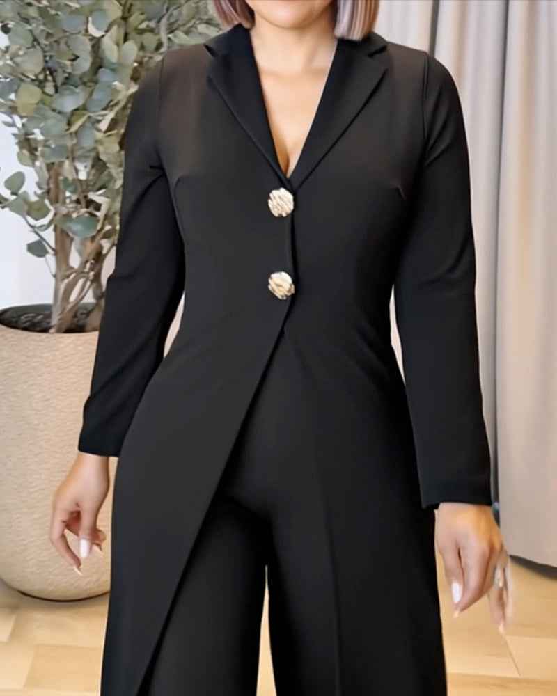 Stylish Wide-Leg Jumpsuit for Women | Comfortable & Versatile Fit - Jamota