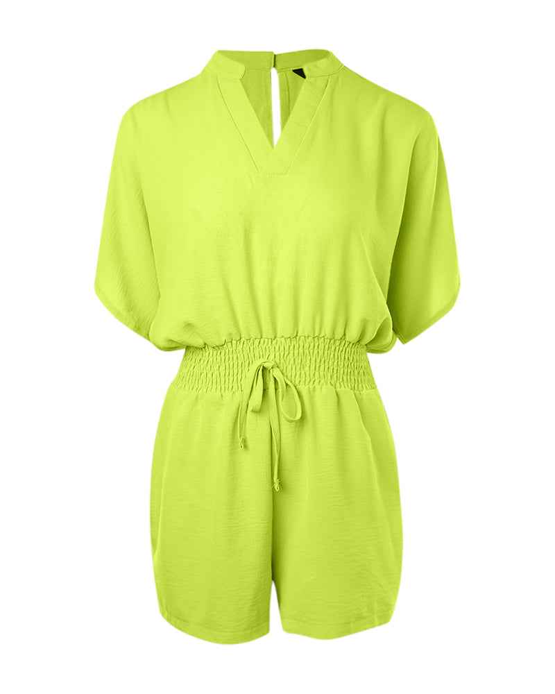 Stylish Casual Women's Summer Romper with Adjustable Straps & Pockets - Jamota
