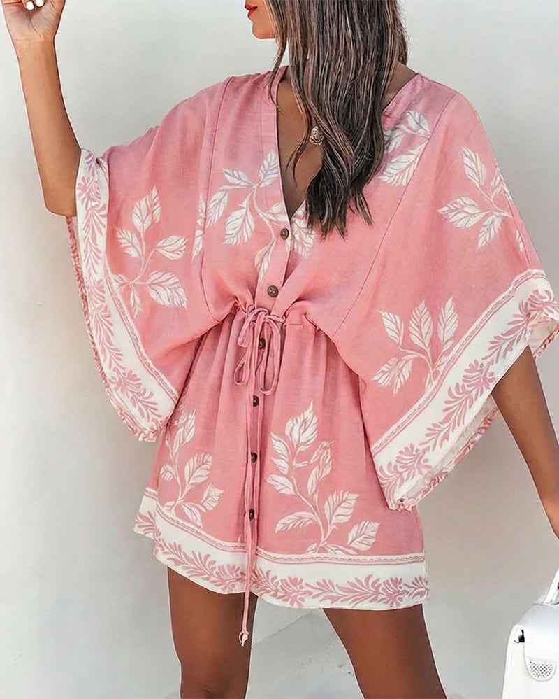 Stylish Casual Mini Dress with Pockets and Adjustable Straps by Jamota Dresses Dresses