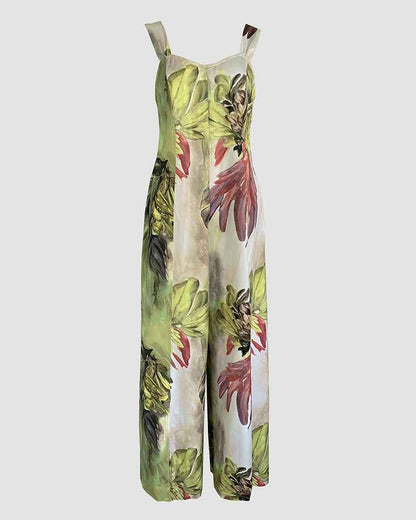 Chic Wide-Leg Jumpsuit for Women | Comfortable Fabric & Versatile Fit - Jamota