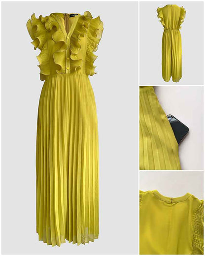 Elegant Lightweight Wide-Leg Jumpsuit with Pockets and Adjustable Stra - Jamota