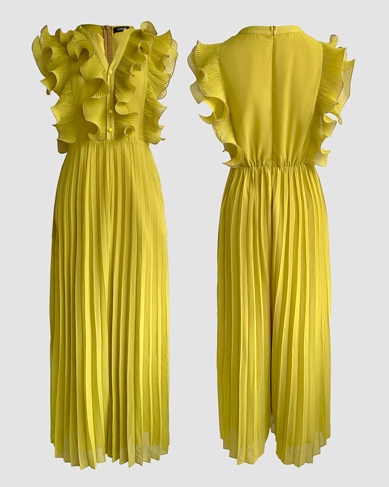 Elegant Lightweight Wide-Leg Jumpsuit with Pockets and Adjustable Stra - Jamota