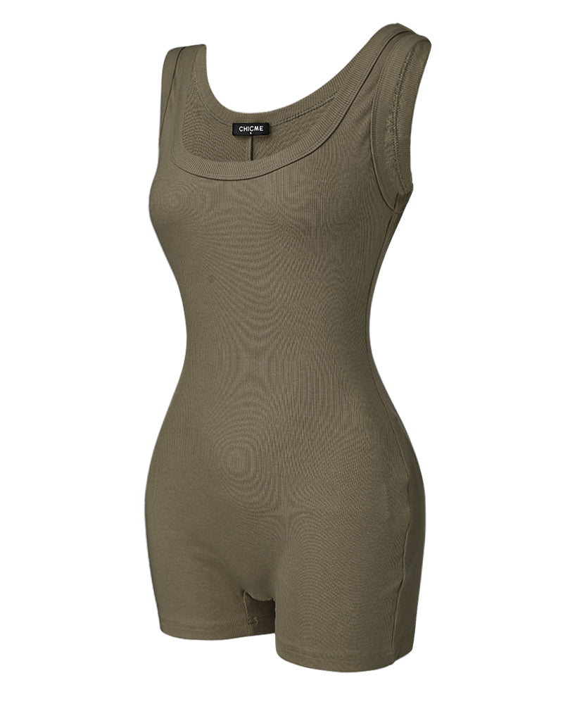 Elegant Comfortable Yoga Romper with Stretch Fabric and Adjustable Str - Jamota