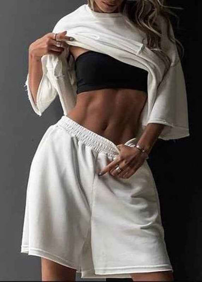 Relaxed Minimalist Women's Lounge Set with Soft Fabric and Comfortable - Jamota