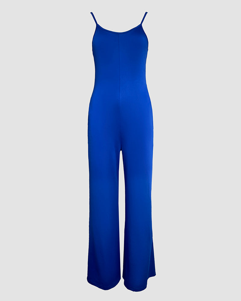Stylish Comfy Casual Jumpsuit for Women | Soft Fabric & Adjustable Str - Jamota