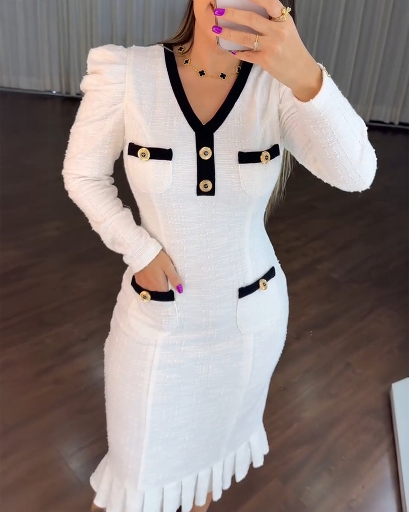 Elegant Midi Formal Dress with Pockets and Sleeveless Design - Jamota
