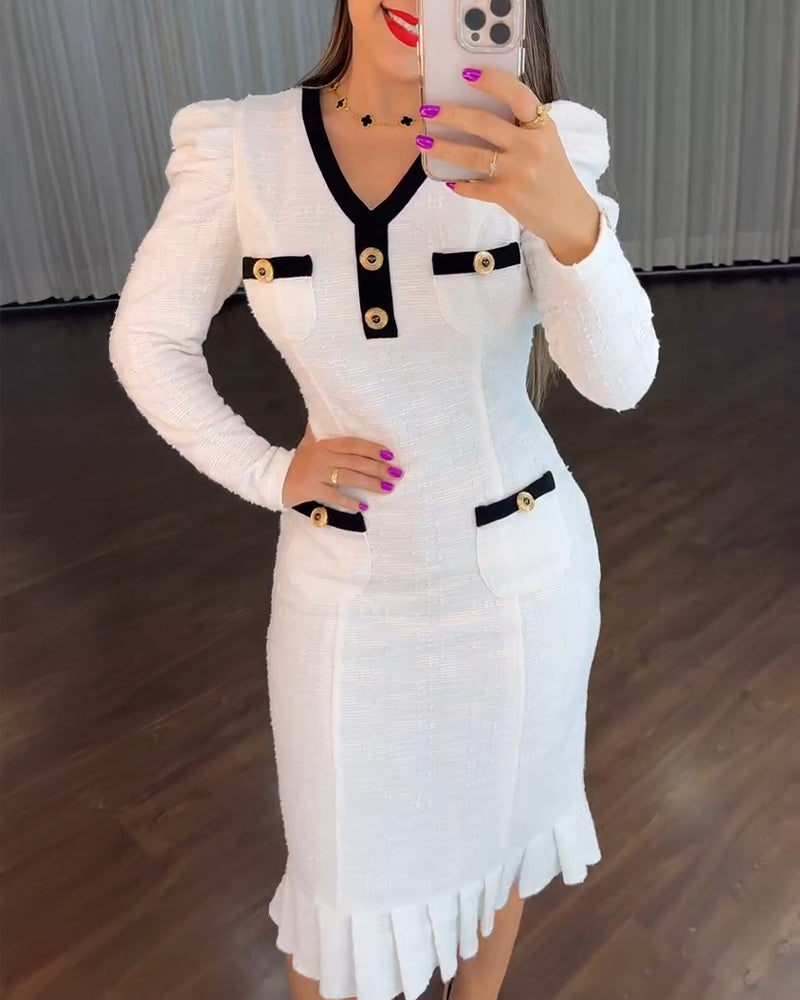 Elegant Midi Formal Dress with Pockets and Sleeveless Design - Jamota