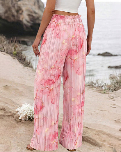 Stylish Flowy Palazzo Pants for Women | Lightweight & Comfortable Fit - Jamota