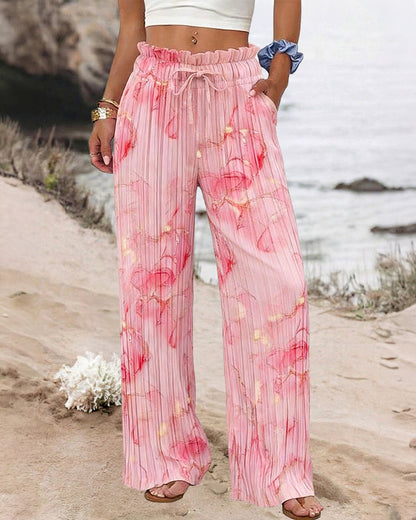 Stylish Flowy Palazzo Pants for Women | Lightweight & Comfortable Fit - Jamota