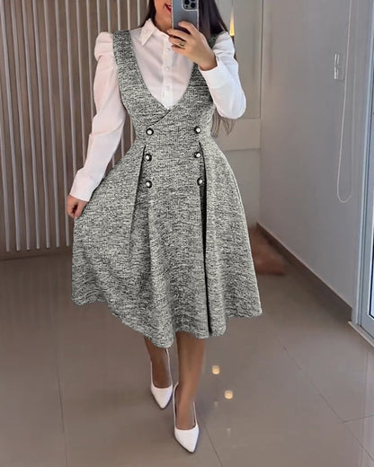Elegant A-Line Cocktail Dress with Lace Accents and Sleeveless Design - Jamota