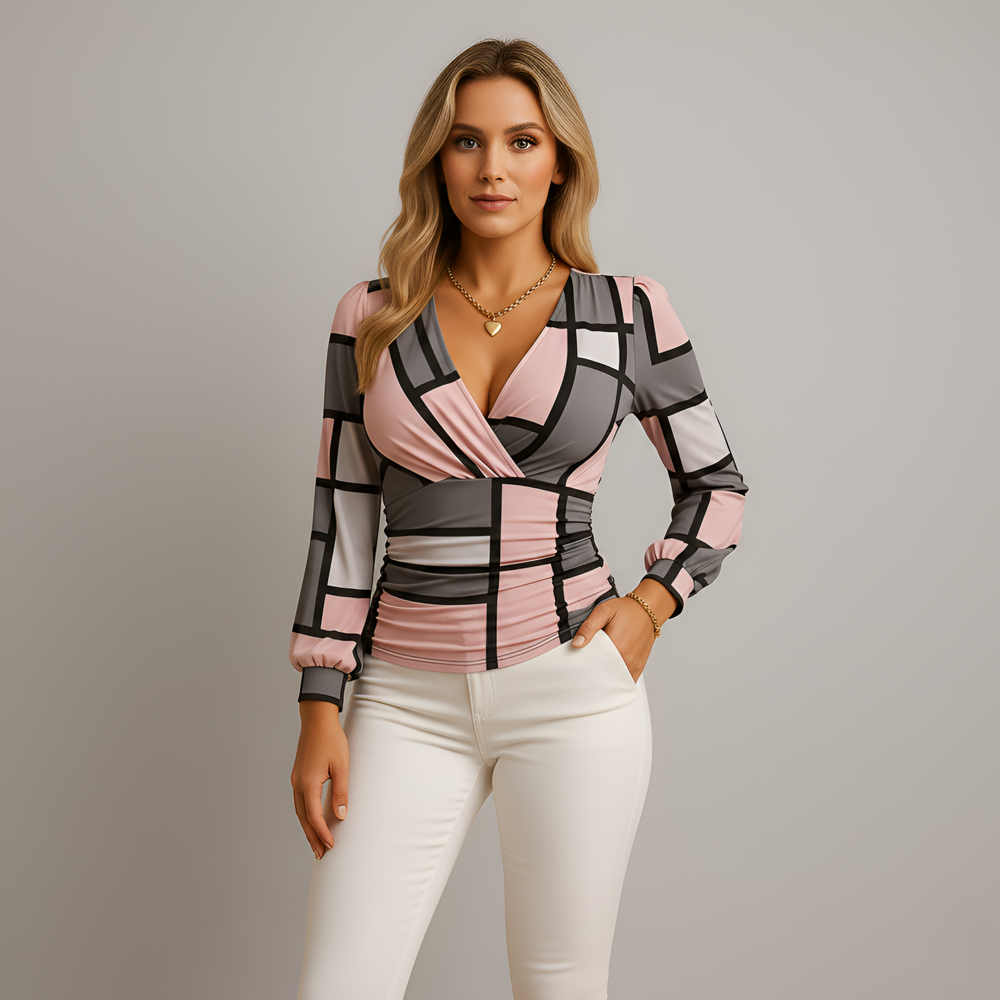 Stylish Elegant Women's Top with Comfortable Fit and Versatile Design - Jamota