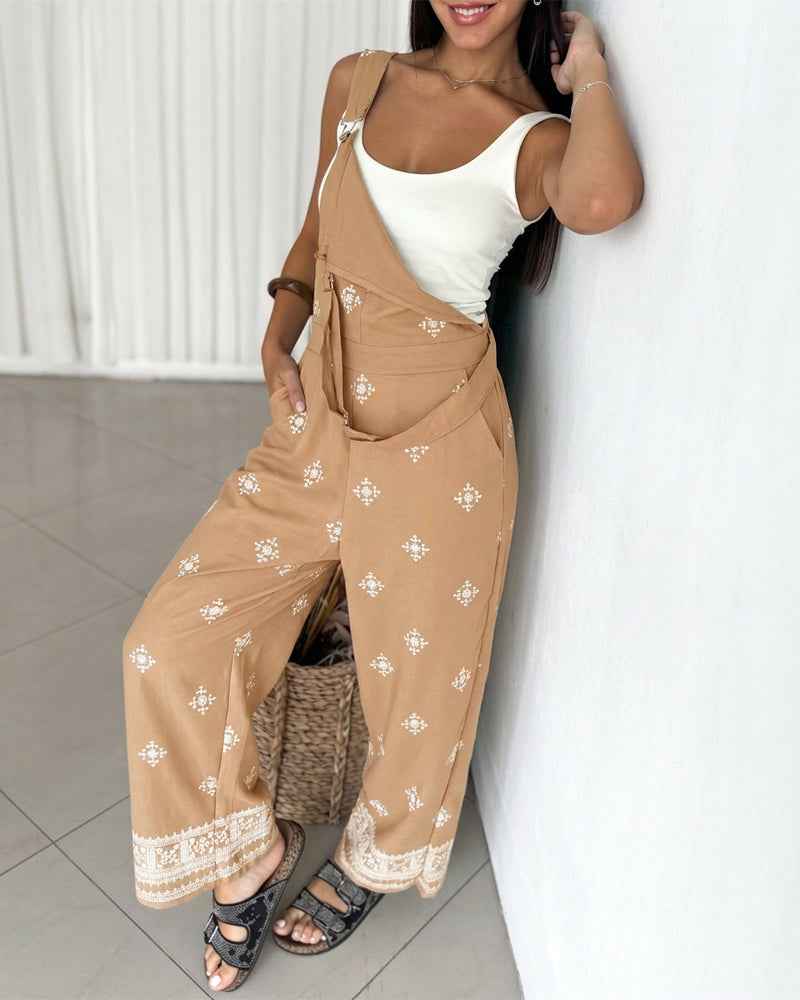 Stylish Vintage Tribal Jumpsuit for Women | Comfortable & Versatile - Jamota