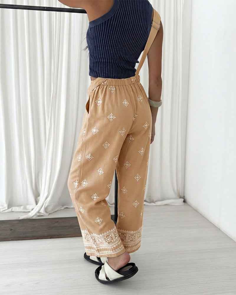 Stylish Vintage Tribal Jumpsuit for Women | Comfortable & Versatile - Jamota