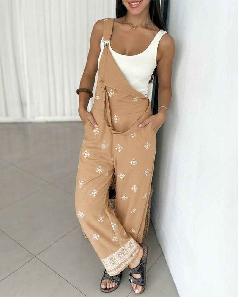 Stylish Vintage Tribal Jumpsuit for Women | Comfortable & Versatile - Jamota