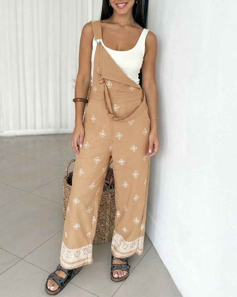 Stylish Vintage Tribal Jumpsuit for Women | Comfortable & Versatile - Jamota