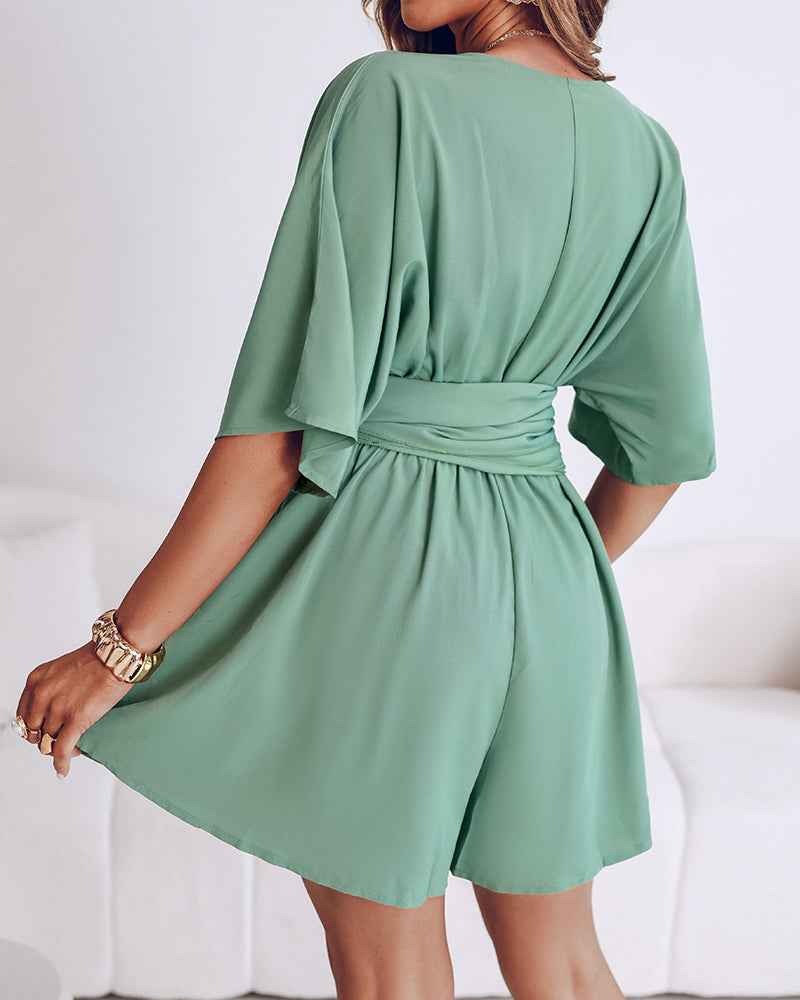 Charming Comfortable Romper with Soft Fabric and Adjustable Straps - Jamota