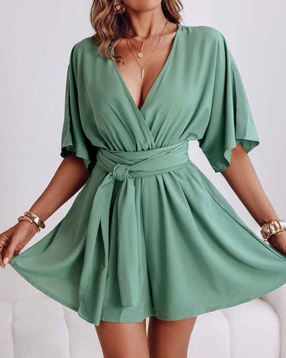 Charming Comfortable Romper with Soft Fabric and Adjustable Straps - Jamota