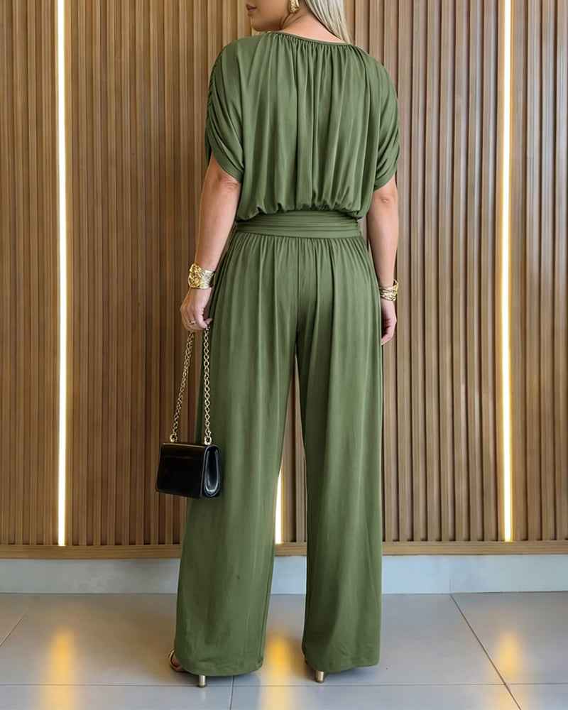 Elegant Black Jumpsuit for Women | Tailored Fit & Comfortable Stretch