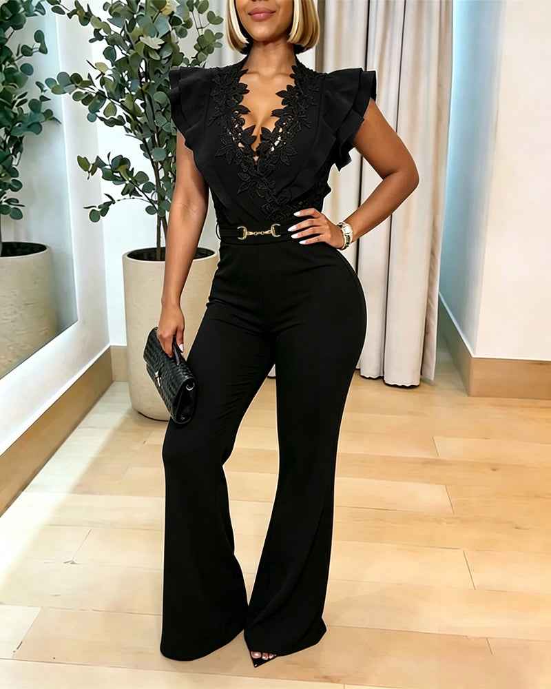 Elegant Black Jumpsuit for Women | Tailored Fit & Comfortable Fabric - Jamota