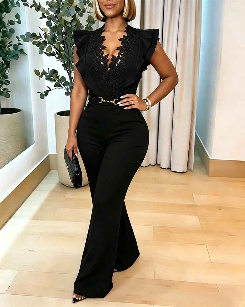 Elegant Black Jumpsuit for Women | Tailored Fit & Comfortable Fabric - Jamota