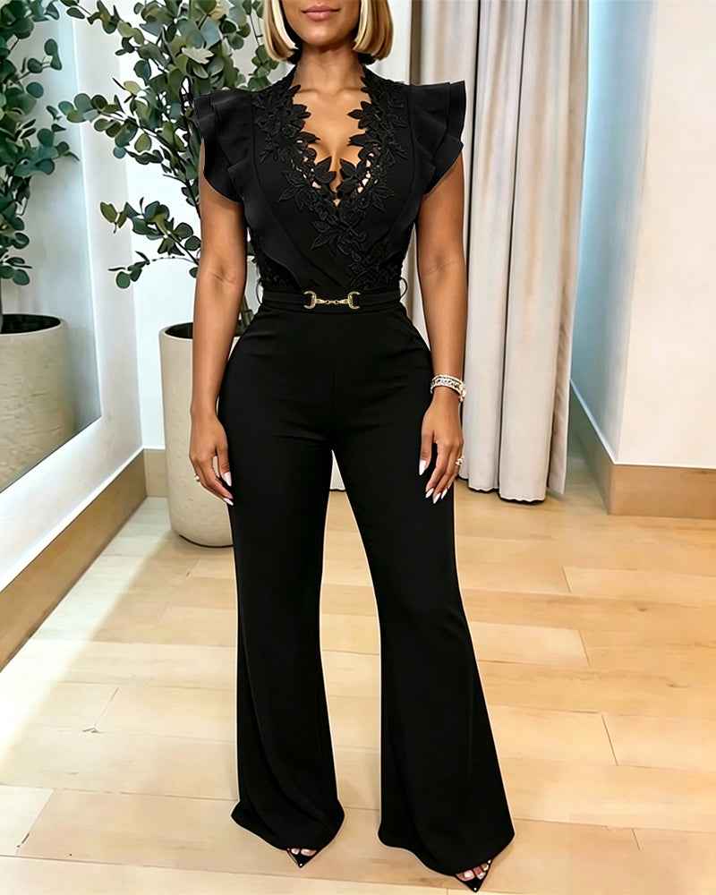 Elegant Black Jumpsuit for Women | Tailored Fit & Comfortable Fabric - Jamota